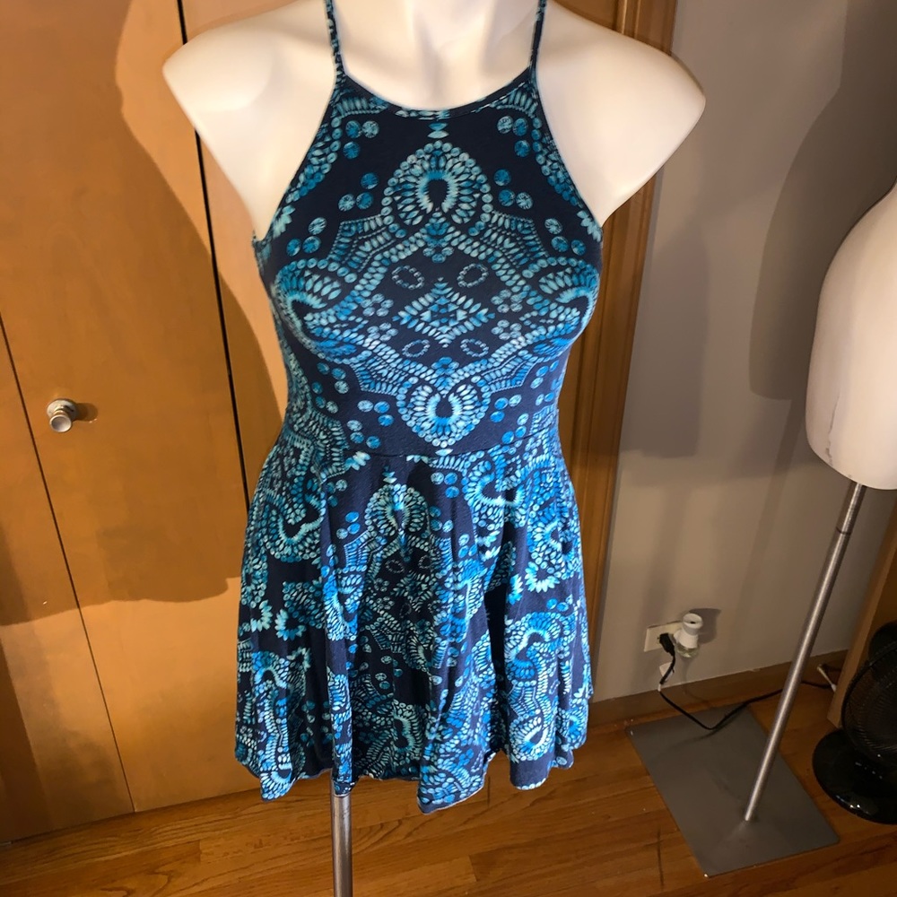 Pattered Skater Dress